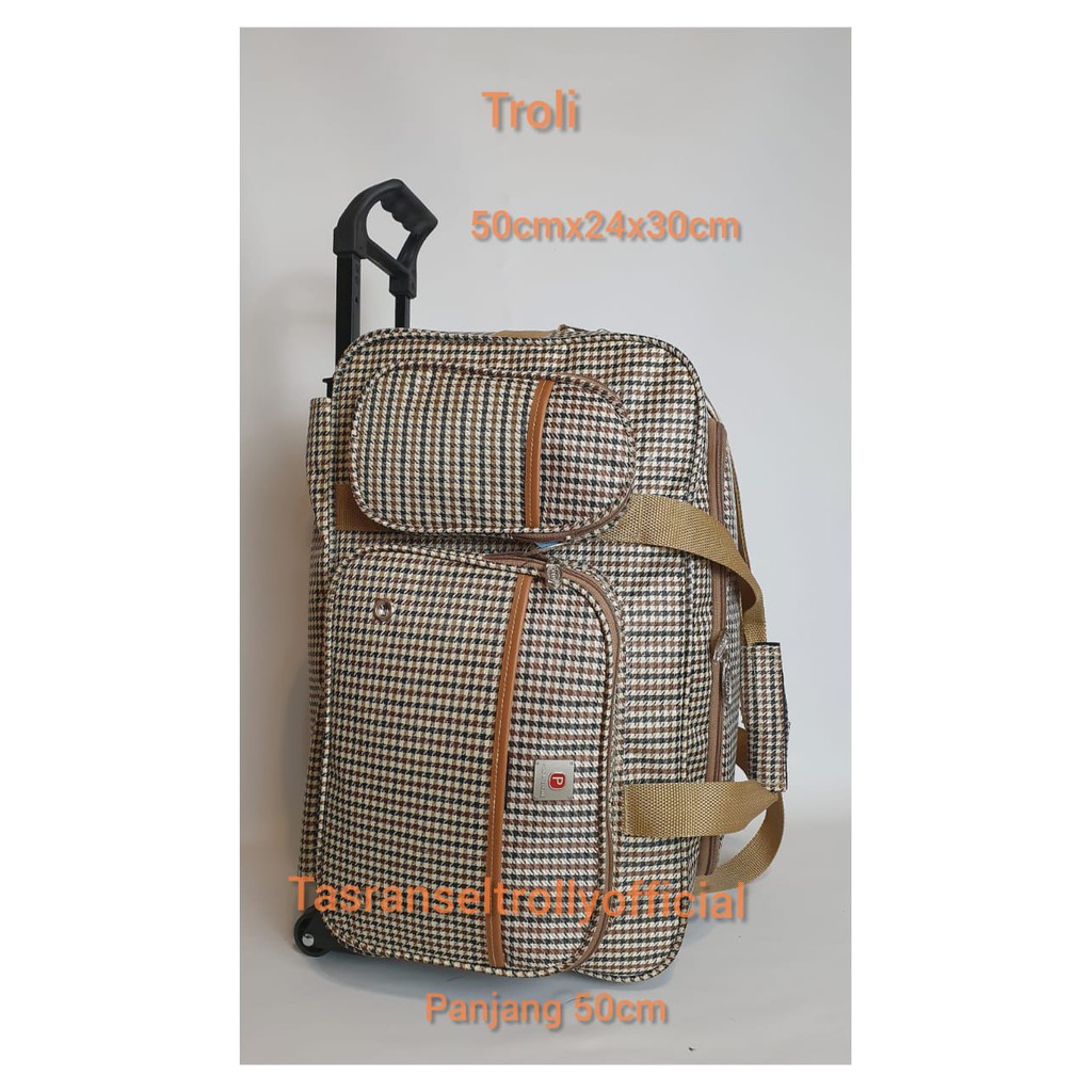 Tas Pakaian Troli Polo Interclub 50cmx24x30cm ukuran medium original