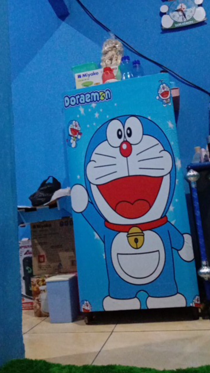 Stc Set Kulkas Dan Kompor Motif Doraemon