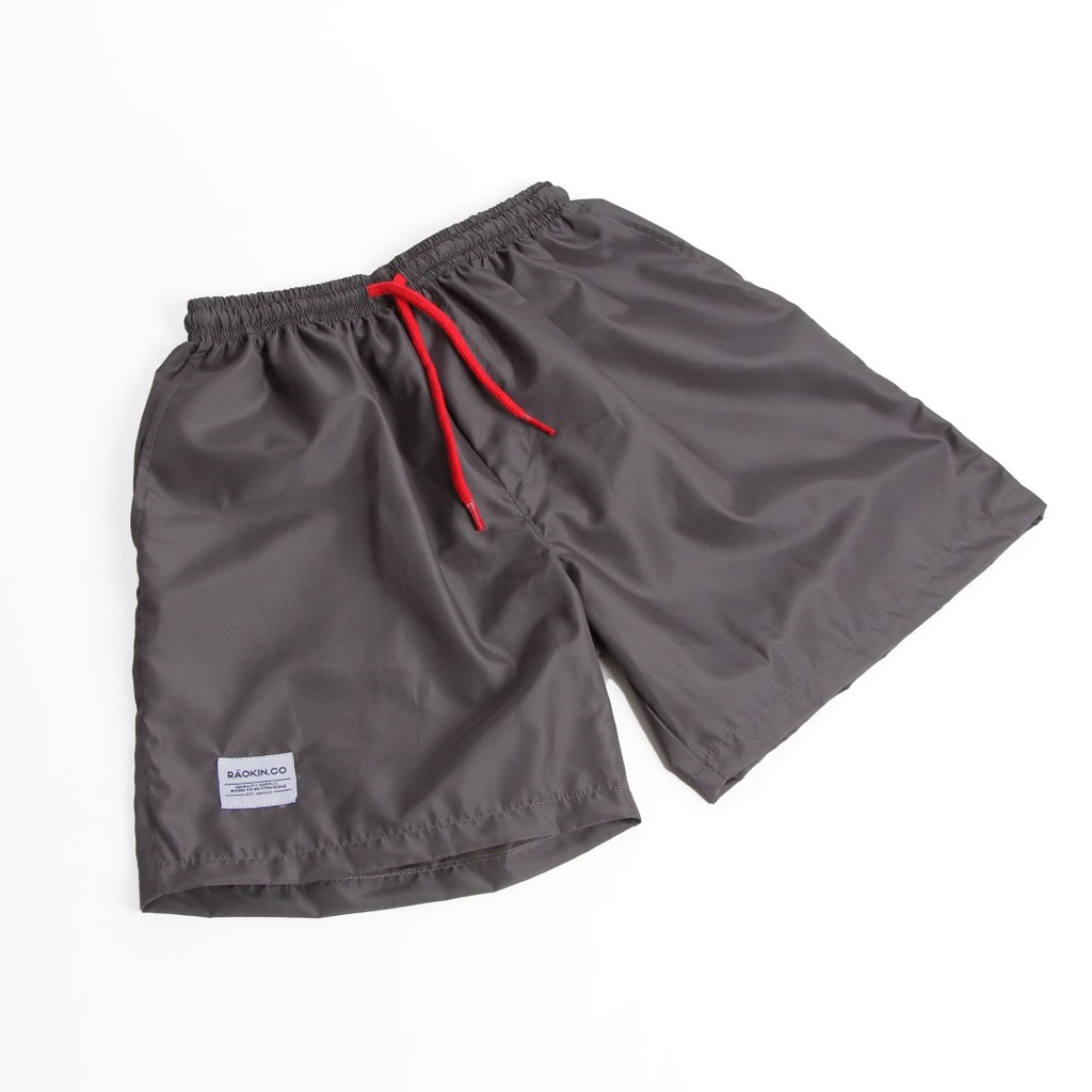 Raokin Celana Pendek Pria Boardshort Distro Dark Charcoal