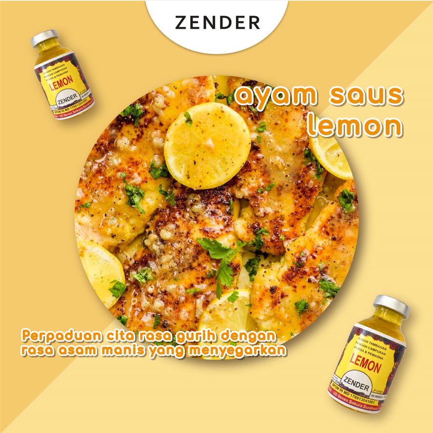 

Zender Perisa Essence Lemon 20 ML Pewarna Makanan / Sumba / Pasta Aroma Baking Bahan Kue Baking Penyedap Kue