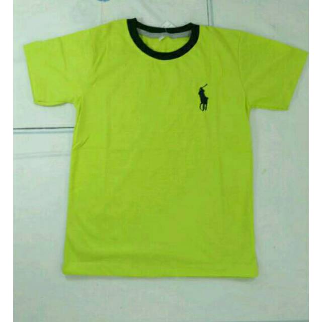 Kaos polos polo oblong anak