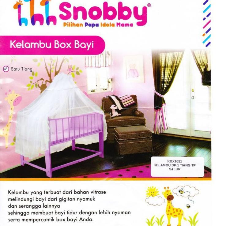 Lebih Istimewa Kelambu box bayi renda dan polos motif imut / kelambu 1 tiang  / kelambu kasur bayi 2 tiang