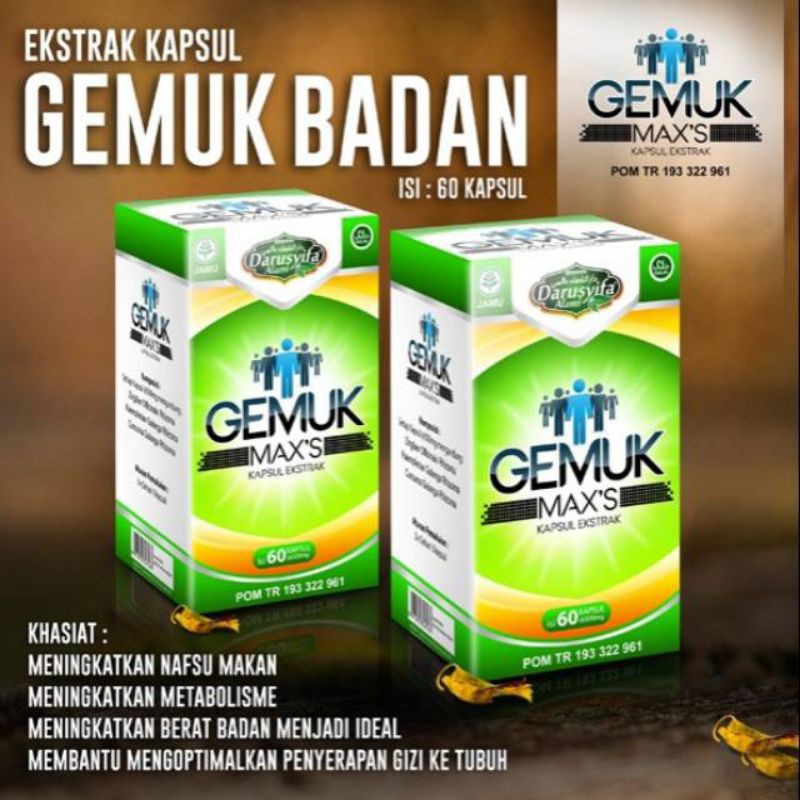 

Penggemuk Badan Gemuk Maxs Sehat