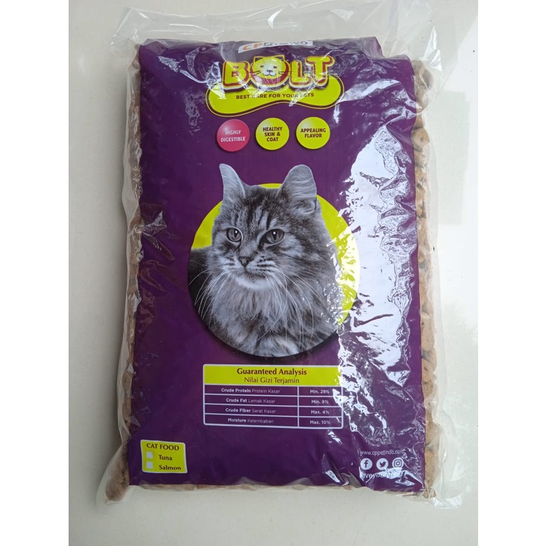 800 gram bolt/makanan kucing/pakan kucing bold/makanan kucing bold bentuk donat