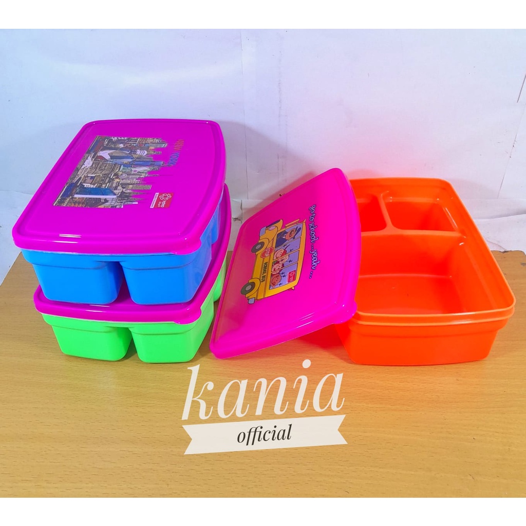 Tempat Makan Besar Warna Unik Sekat 3 (misting)