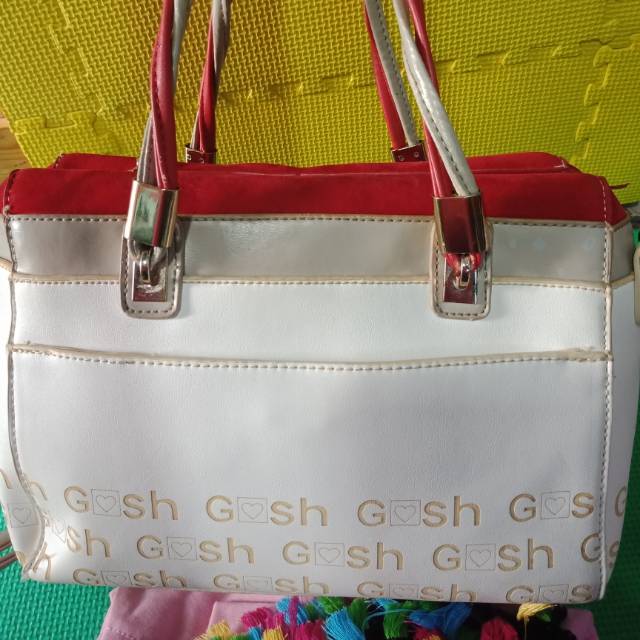Tas Gosh Original merah putih preloved / second pl