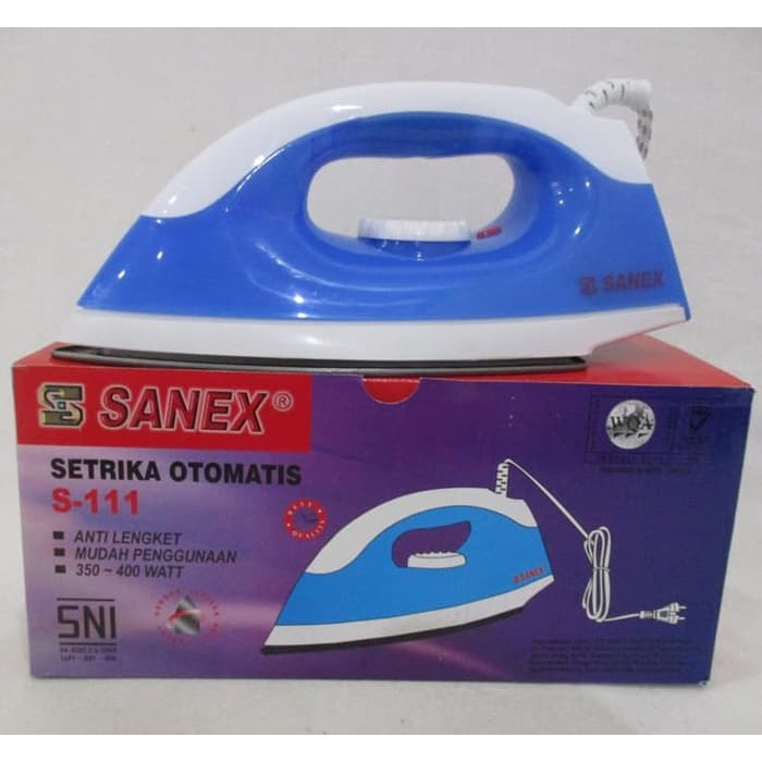 Setrika Iron SANEX / Seterika Otomatis Model Elegant S-111 ok