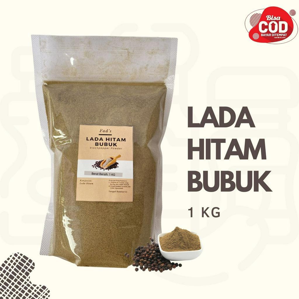 Fad's Bumbu Dapur Bubuk Lada Hitam Bubuk 1 Kg - Lada Putih Bubuk 1 Kg - Lada Hitam Biji 1 Kg - Lada Putih Biji 1 Kg