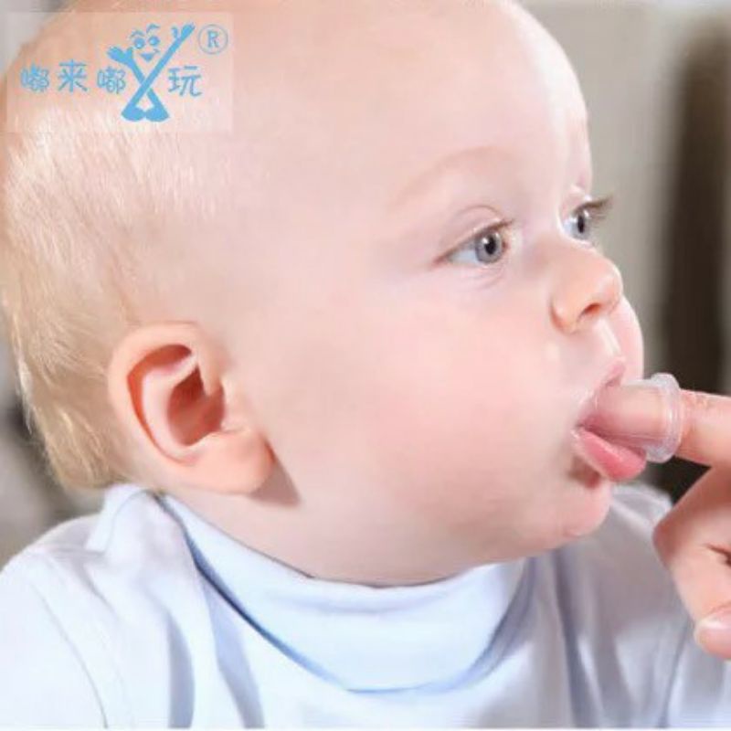 [COD] Sikat Gigi Bayi Newborn Sikat Gigi Gusi Finger Silikon Tooth Brush Sikat Gigi Jari Food Grade