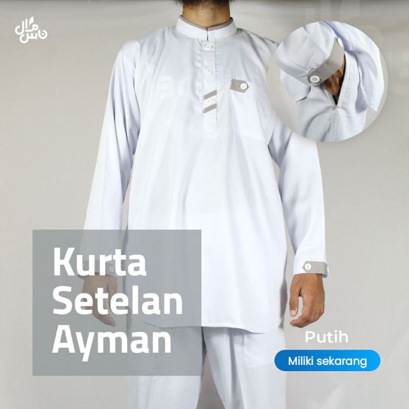 Gamis Pria Setalan Ayman Elegant