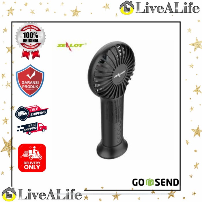Zealot Bluetooth Speaker with Fan