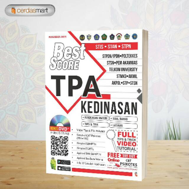 Buku Tes Psikotes Best Score Tpa Kedinasan Shopee Indonesia