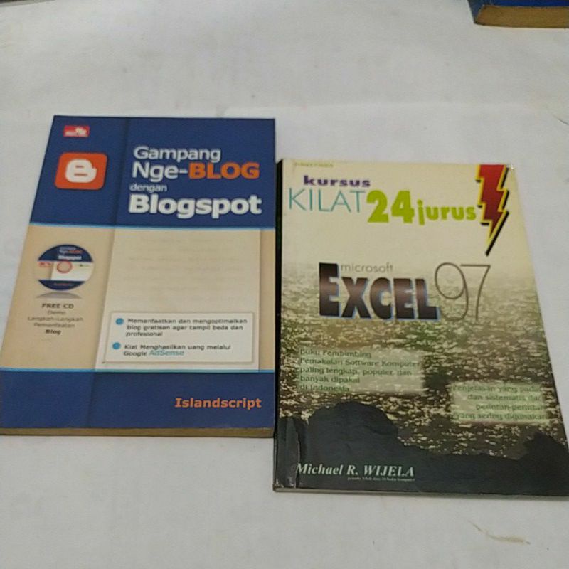 HARGA 1AN GAMPANG NGE- BLOG DENGAN BLOGSPOT dan KURSUS KILAT 24 JURUS MICROSOFT EXCEL 97