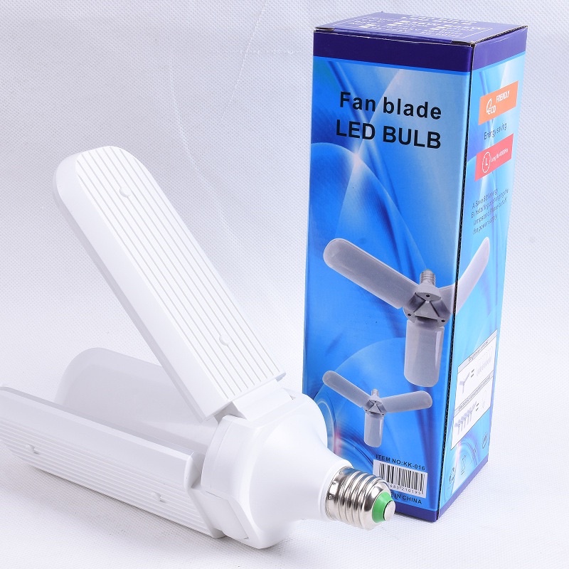 333 - lampu bohlam led model kipas 3 baling 45w led fan light bulb / lampu model kipas