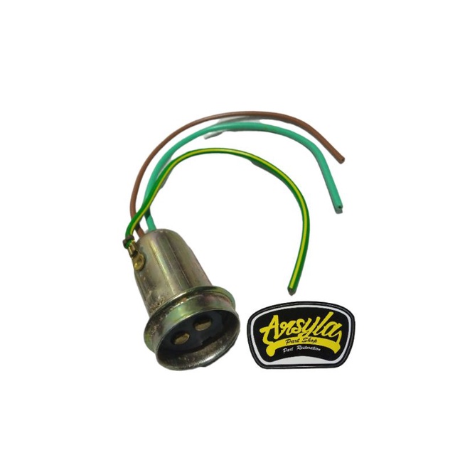 soket fiting lampu belakang honda gl pro max win 100 cb 100 cb125 cg benly x125 sl ct c70 c700 c800 