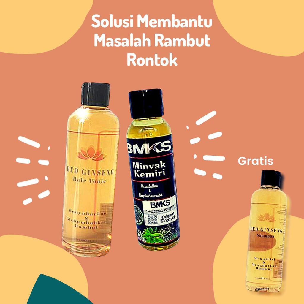 Minyak Kemiri - Penumbuh Rambut Botak  - Paket Lengkap Penumbuh Rambut