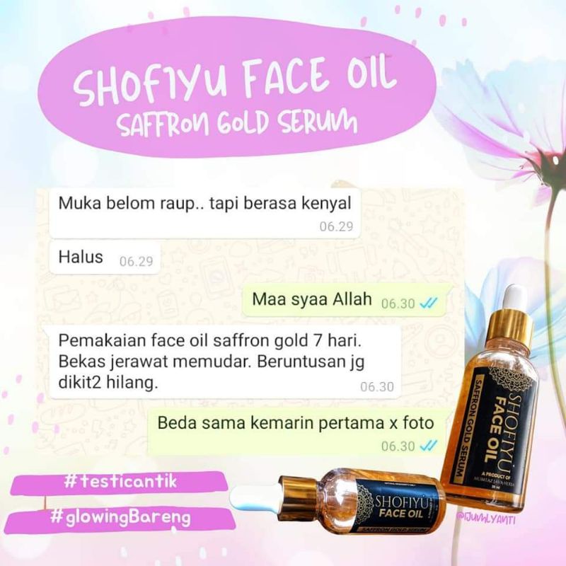 Face Mist Saffron by Shofiyu skincare javahills