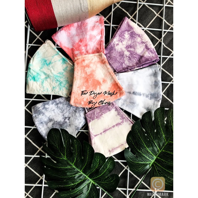 Masker Tie Dye / Masker Tie Dye / Masker Tay Dye / Masker 2 Ply Hand Made