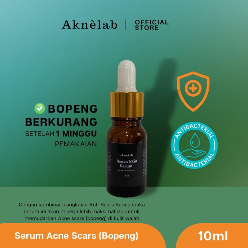 Renew skin serum for acne scars 10ml Aknèlab (menghilangkan bopeng)