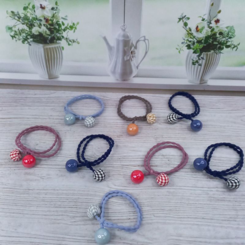 Ikat Rambut Tali Korea Isi 1pcs Gelang Korea Mote