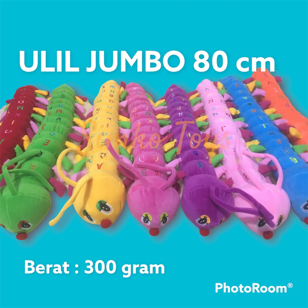 Boneka Ulil Ulat Bulu Jumbo Panjang 80 CM