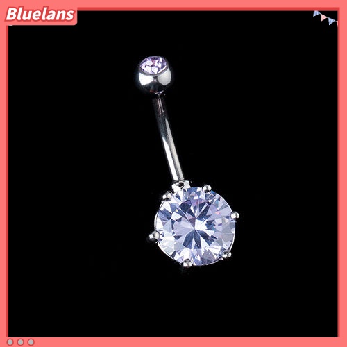 Bluelans Fashion Rhinestone Belly Ring Button Bar Body Piercing Jewelry Lady Navel Ring