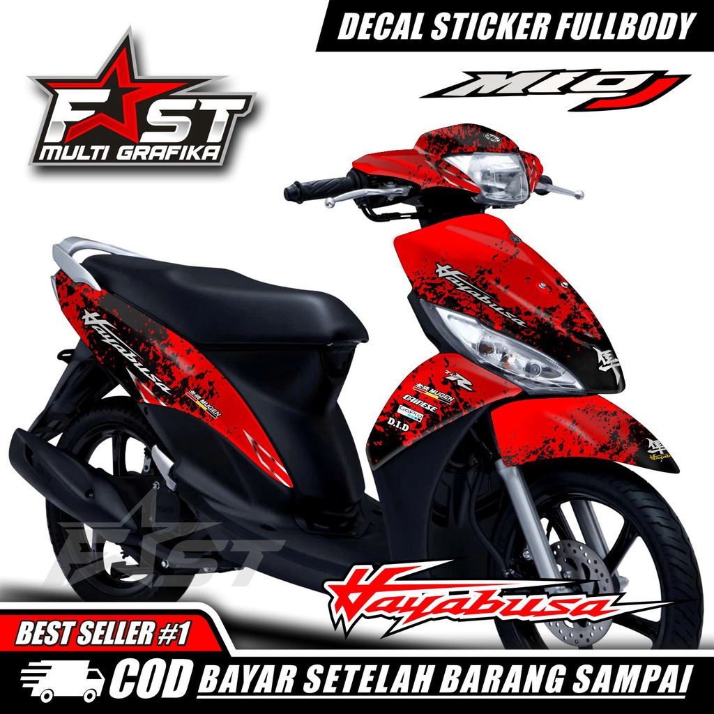 Decal Mio J Full Body Stiker Mio J Variasi Full Body Striping Mio J Hayabusa Sticker Decal Full Body