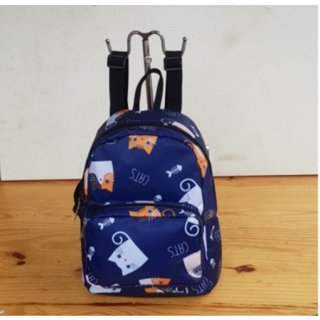 Tas Ransel Mini Vintage Motif Lucu Kecil Terbaru Sekolah Travelling Perempuan Wanita Terbaru 2022