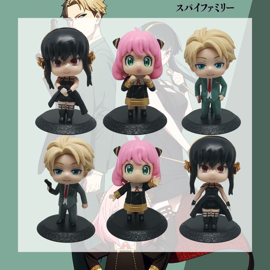 Action Figure Spy X Family "Anya Forger, Loid Forger. Yor Forger" - areaanime