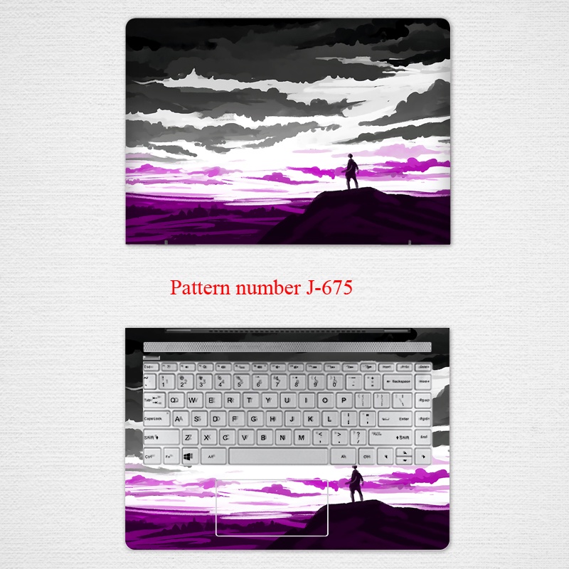 2 Pcs Stiker Pelindung Laptop Universal Motif Pemandangan Bahan VINYL Ukuran 12 13 14 15.6 Inch HP 15s-fr ZBook Create G7 EliteBook 850 G8