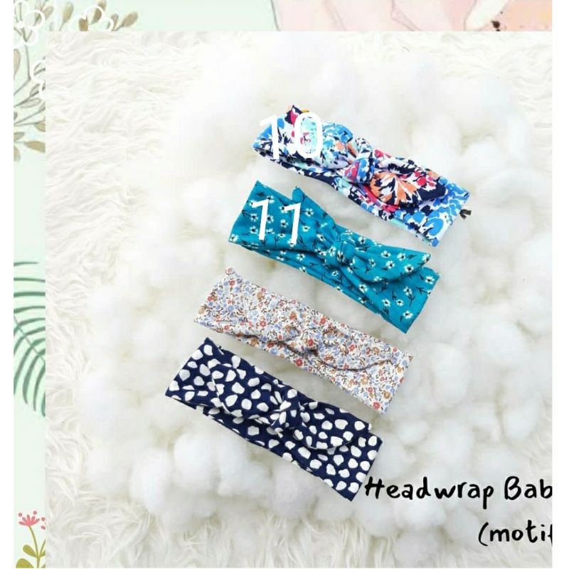 HeadWrap Motif Bayi dan Anak kshfasion