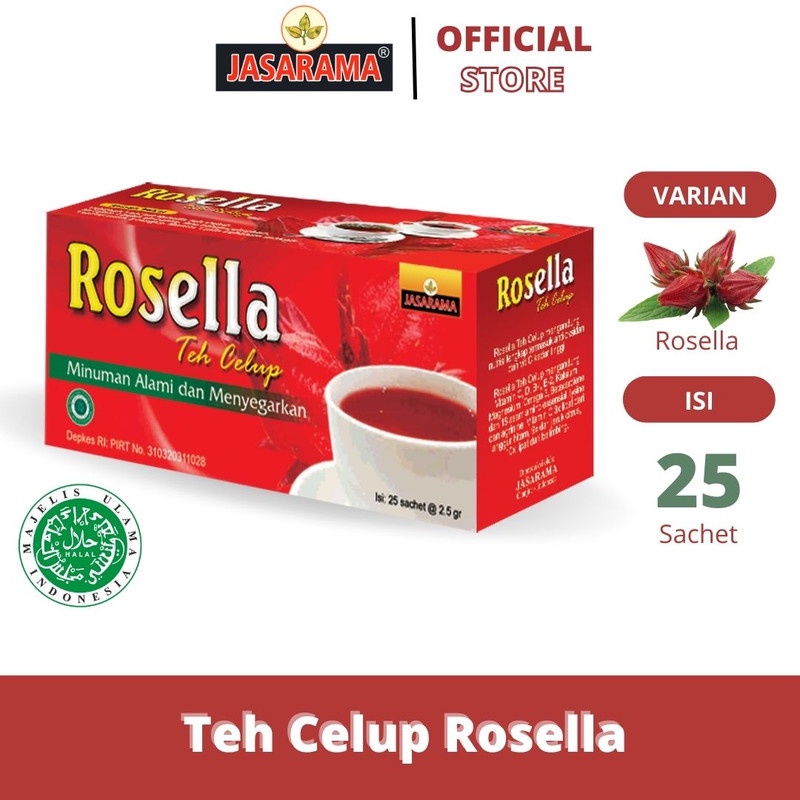 

TEH CELUP ROSELLA isi 25 sachet