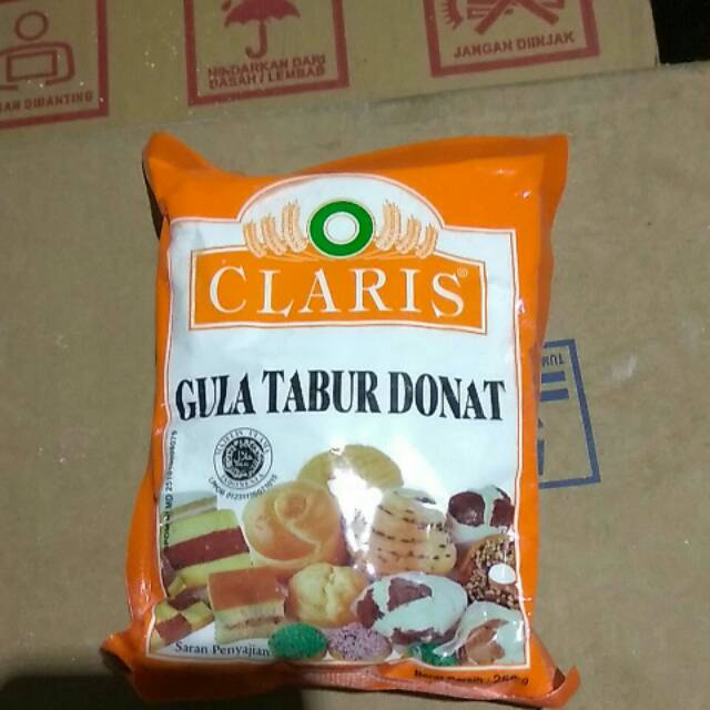 

Gula tabur donat Claris 250 gram
