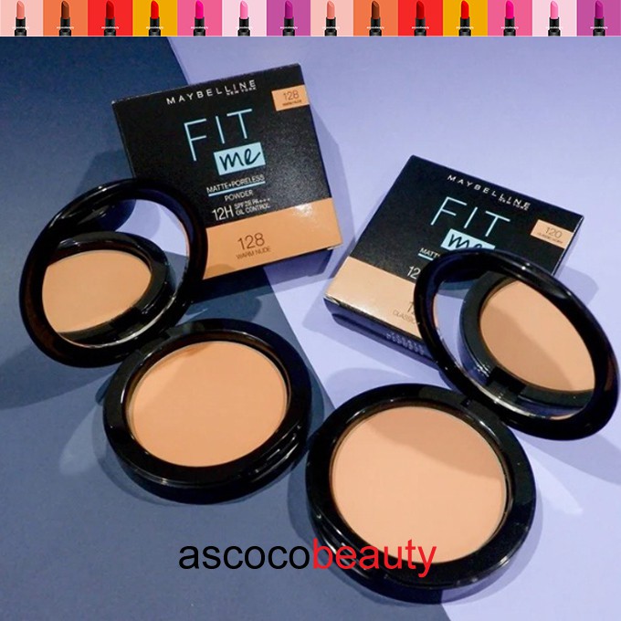 Maybelline FIT ME Matte Poreless | Foundation Liquid TUBE Pump CONCEALER Oil Control Compact Powder Bedak Padat ✰ ascocobeauty ✰