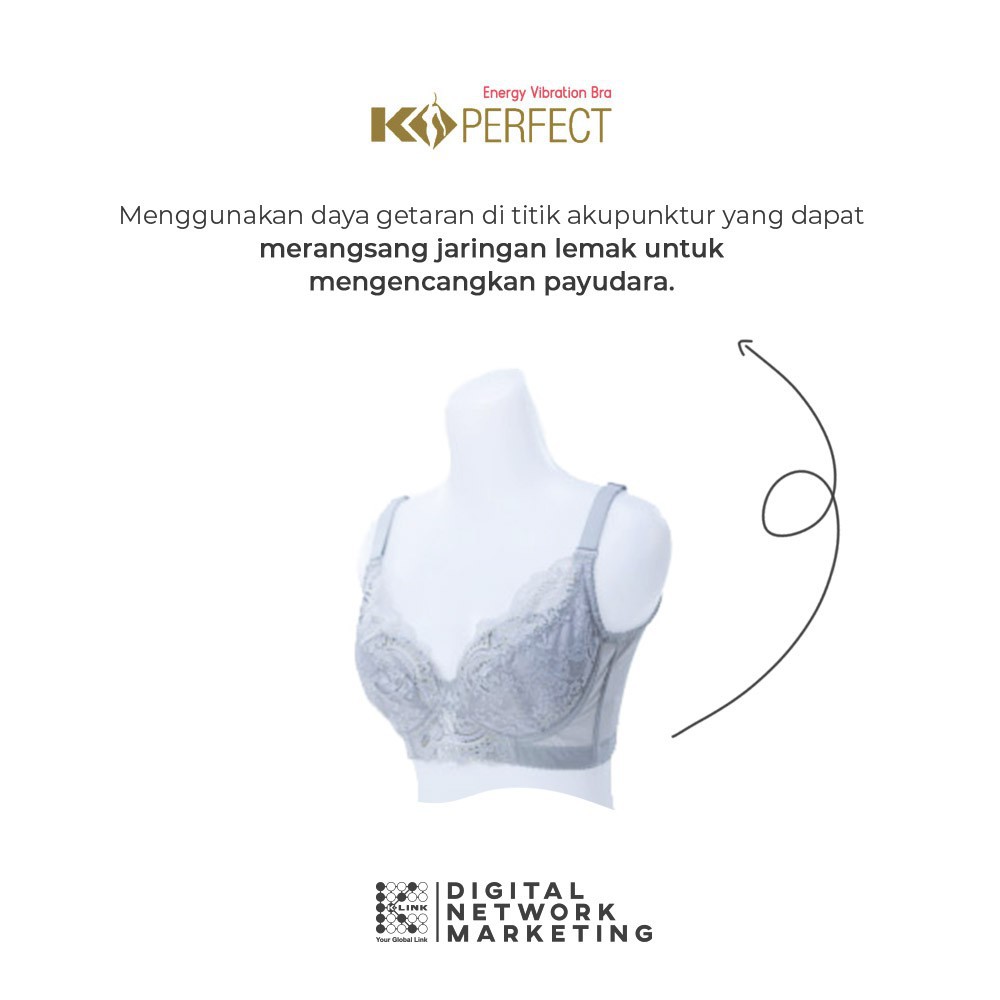 K-PERFECT VIBRATION ENERGY | BH WANITA BRA K-LINK KESEHATAN PAYUDARA