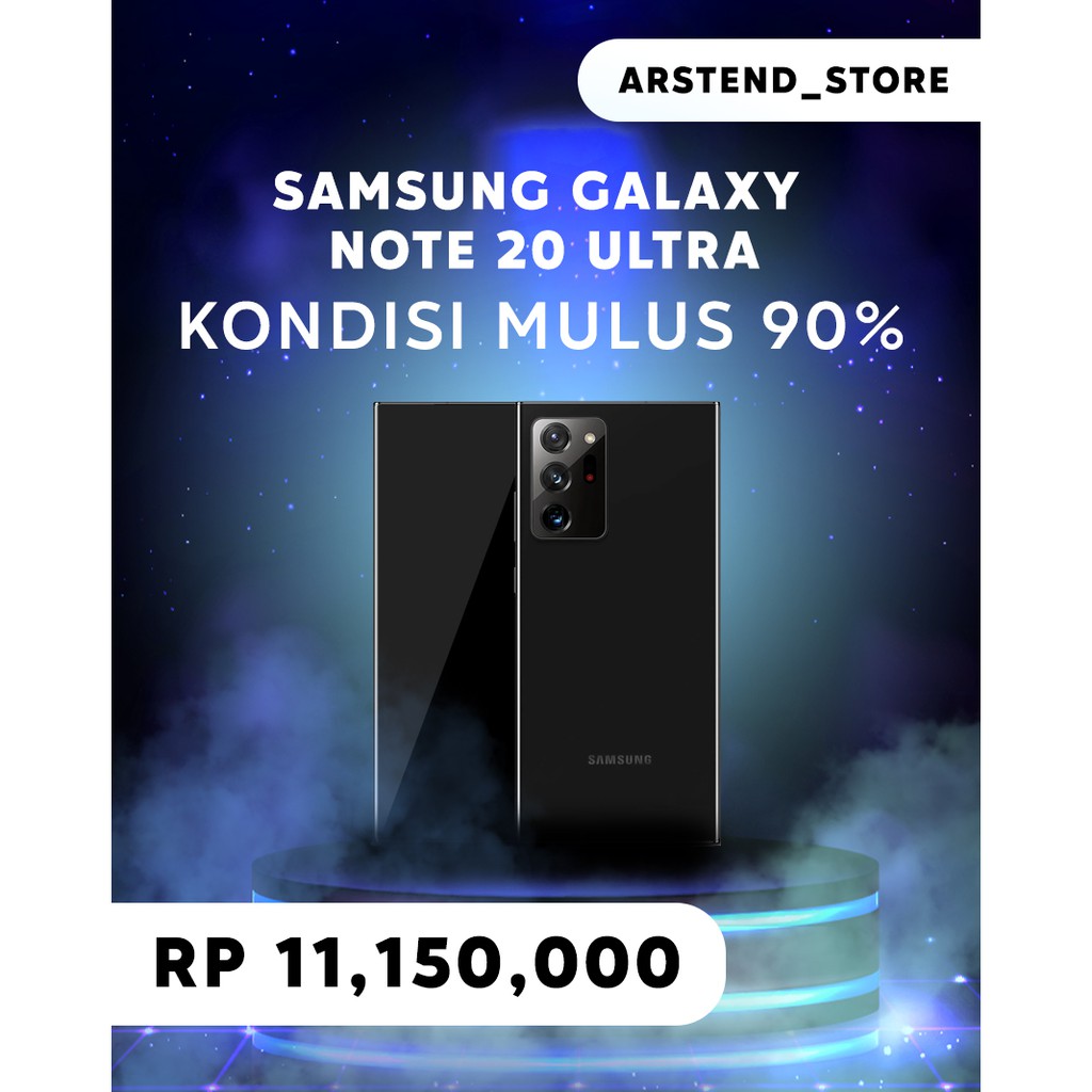 Samsung Galaxy Note 20 Ultra Ram 8/128 GB Warna Mystic Black - DEMO LIVE