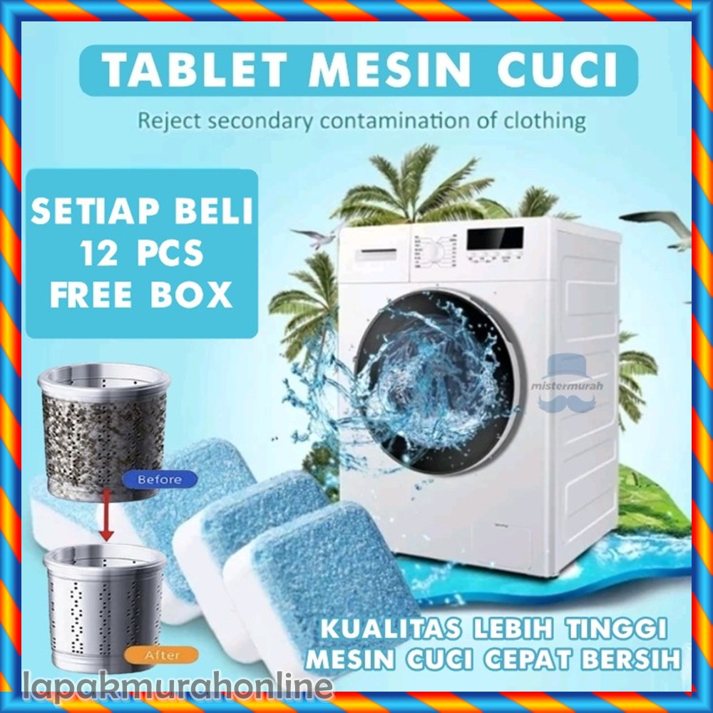 TABLET PEMBERSIH MESIN CUCI / OBAT ANTI BAKTERI KOTORAN / DEEP CLEANING WASHING MACHINE