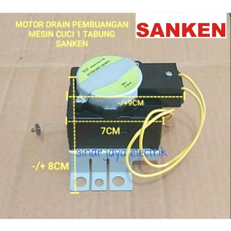 DRAIN MOTOR MESIN CUCI SANKEN / MOTOR DRAIN SANKEN