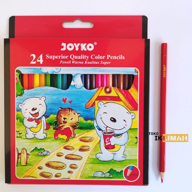 

Pensil Warna JOYKO 24 Warna Panjang CP-24PB / Color Pencil