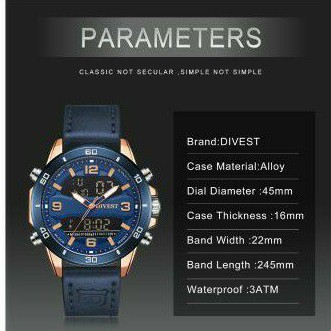 Divest jam tangan pria impor