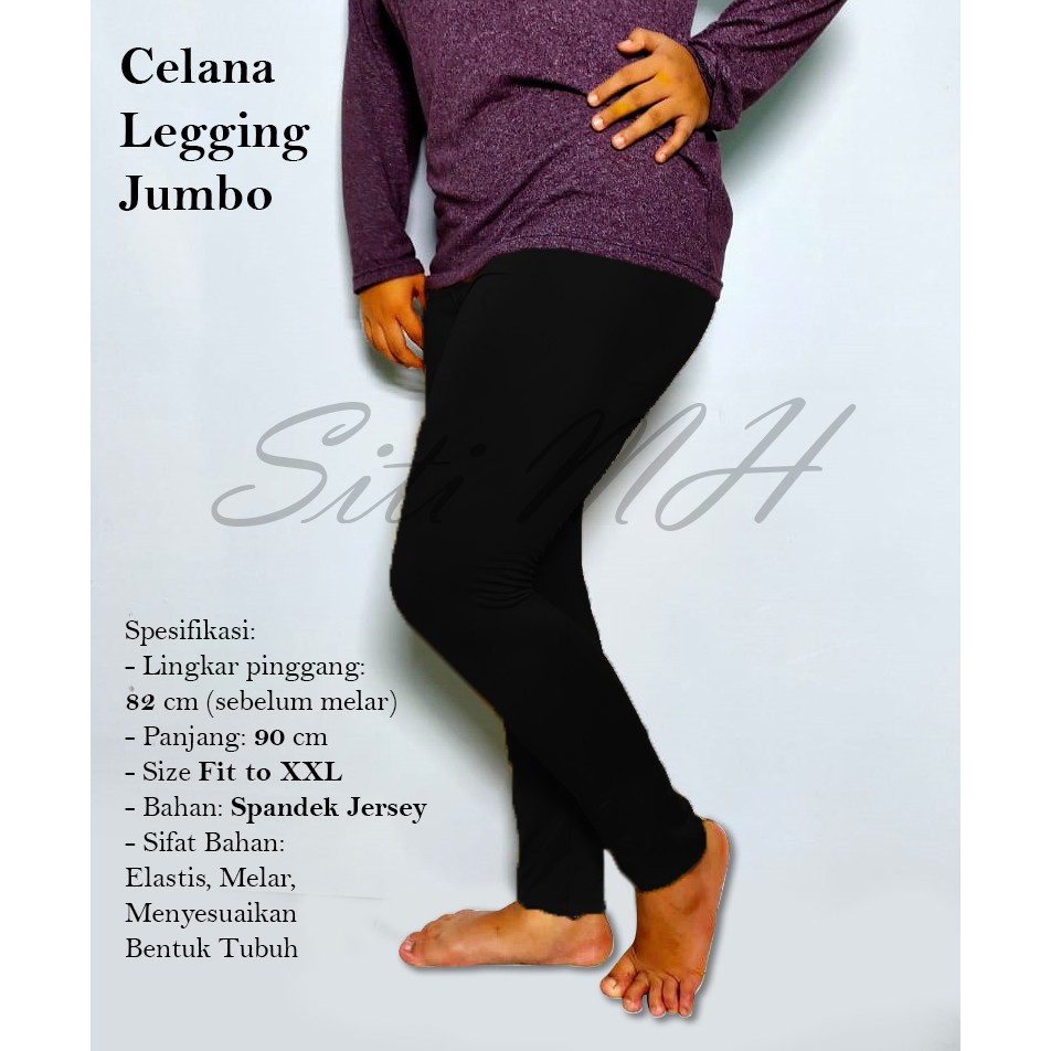 Celana Legging Jumbo Jersey Tebal