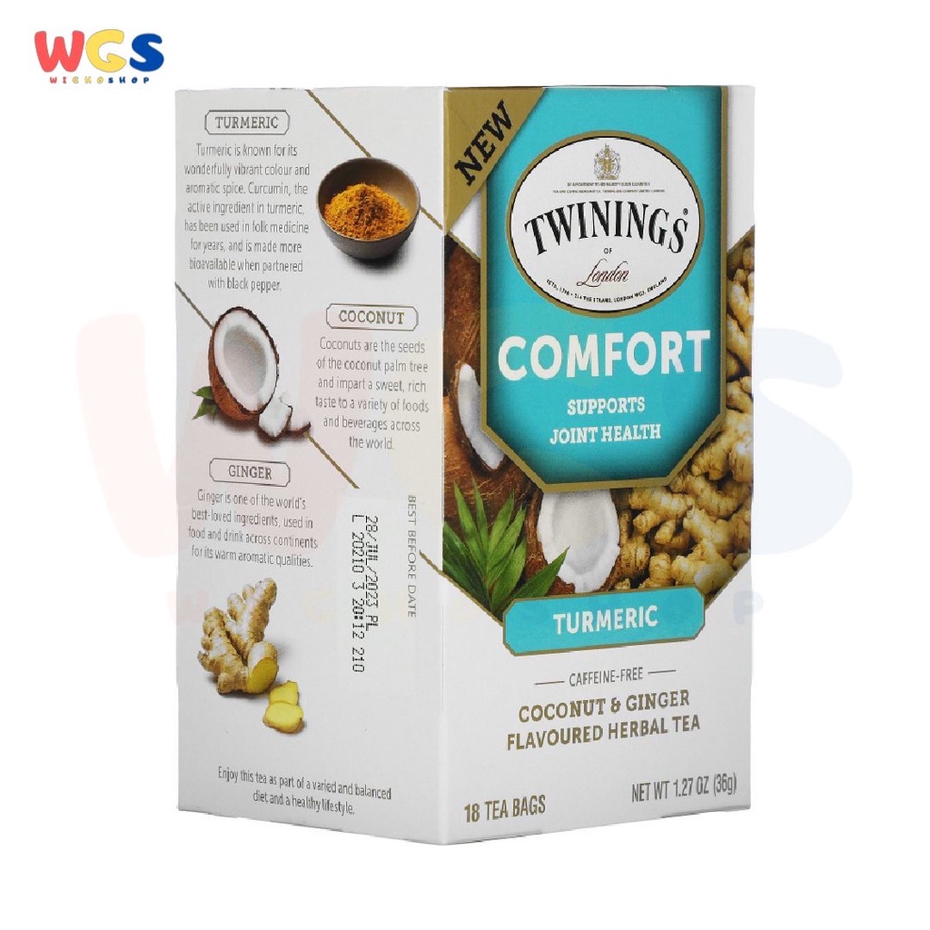 Twinings of London Comfort Turmeric Joint Health Herbal Tea 18p x 2g