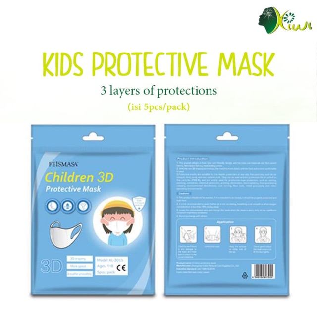 Masker bayi dan anak (3D protection mask)