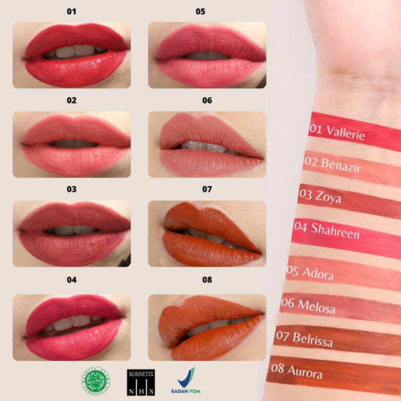 Lip cream LIPCREAM NHS KOMSETIX BPOM HALAL ORIGINAL 100%