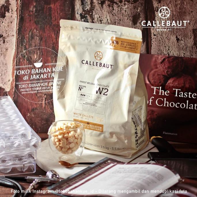 

Callebaut W2 500Gr White Couverture Chocolate 28% Cokelat Putih Coin Terbaru