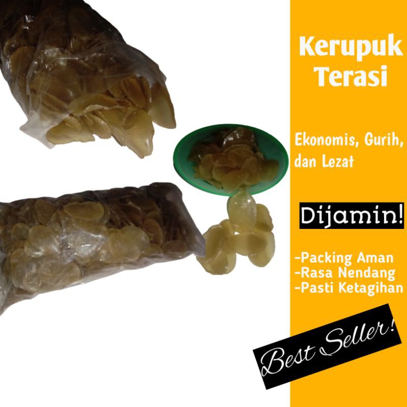 

Kerupuk mentah Terasi Gurih dan Lezat 100gr