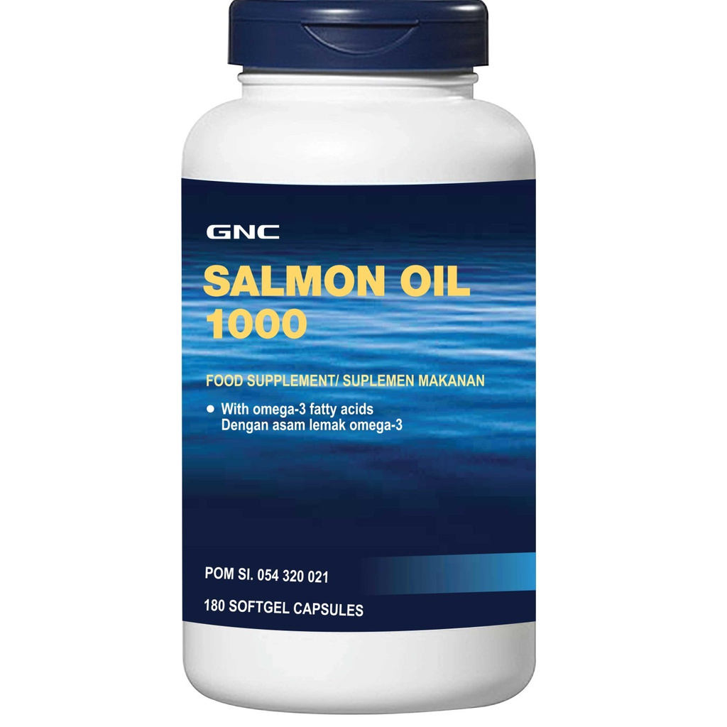 Gnc Salmon Oil 1000 - 180 Kapsul Lunak (133971)