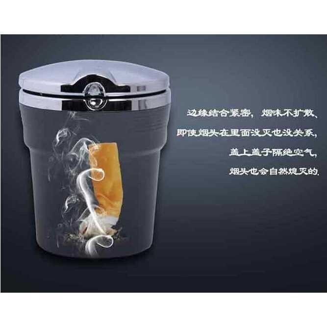 tray Portable rokok Asbak Mobil / Multi fungsi Mini Storage car LED