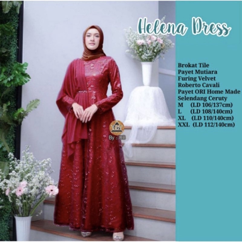 Gamis Brokat LD 110cm XXL Tille Mutiara Gamis Terbaru Gamis Ori Ndoro Jowi DNT Garansi ORI KONVEKSI