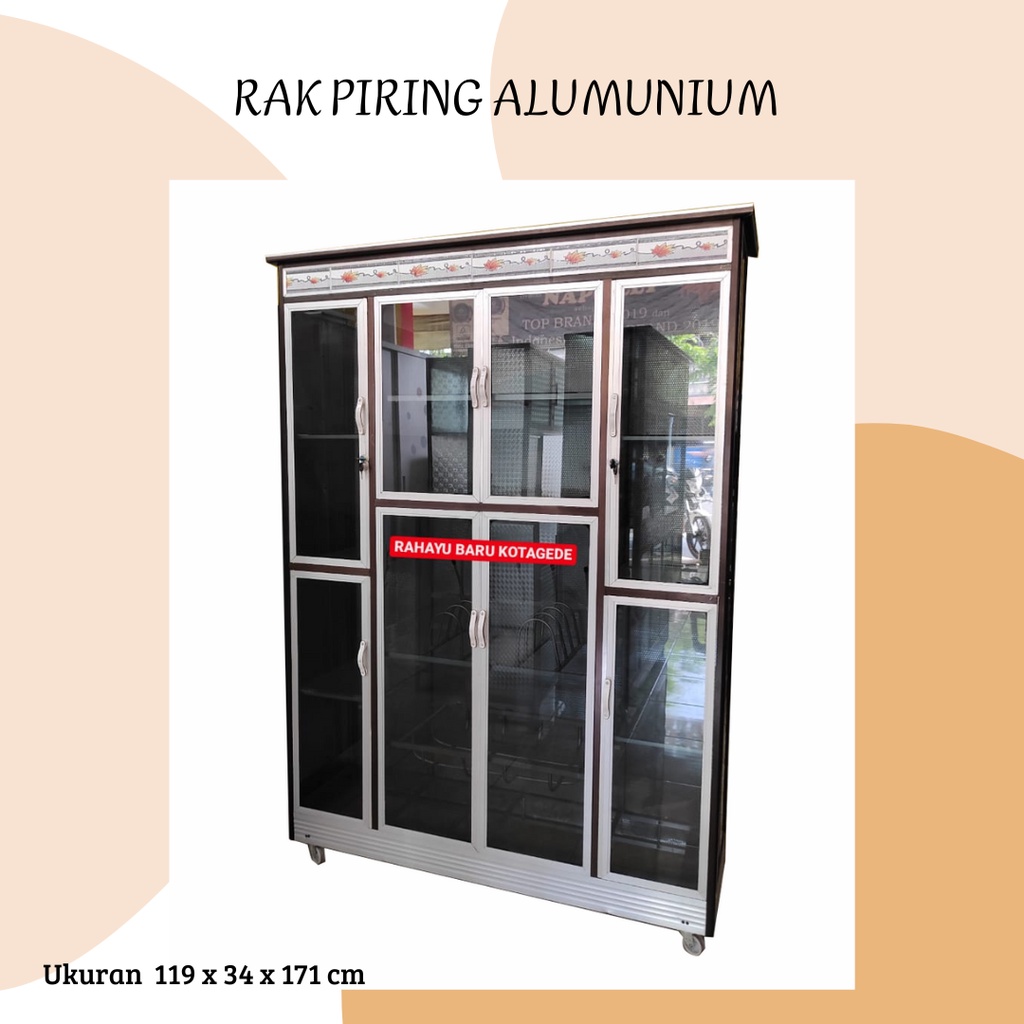 Rak Piring Alumunium Minimalis 4 Pintu Rak Piring Minimalis Jogja